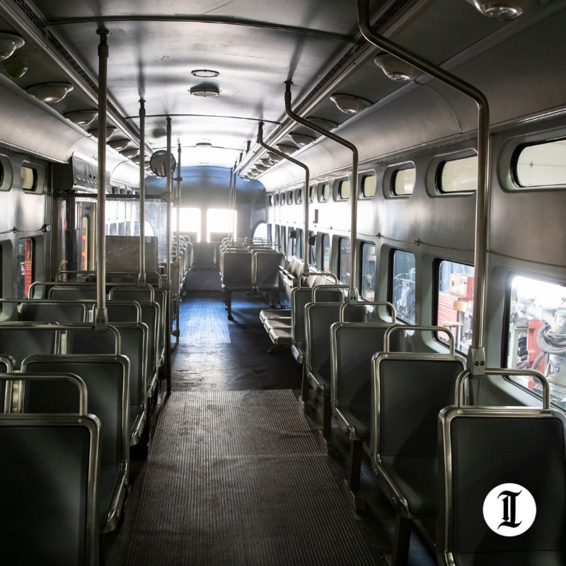PhillyInquirer's tweet photo. Every workday for 30 months, SEPTA restorers have been taking apart and rebuilding the city’s famous 1947 PCC II trolleys for an eventual return to Girard Avenue.

“You know, you hear that bell going and it brings back good memories...People just feel attached to the trolleys.”
