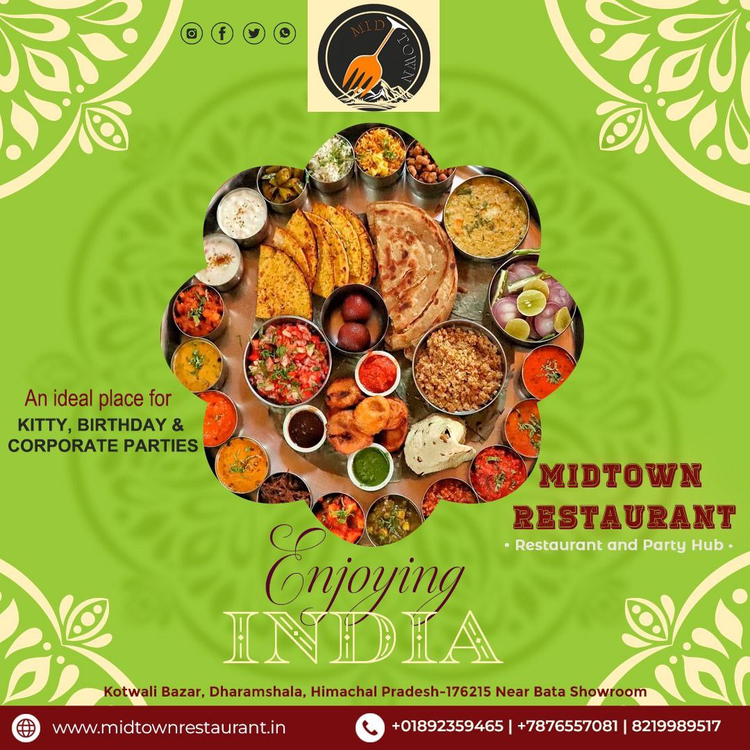 MidtownRestau's tweet photo. Midtown Restaurant &amp; Bar ~ भारतीय तड़के का स्वाद!
Website: https://t.co/Ajx15PtYZv
Whatsapp: +91-7876557081
For Booking enquiry:+01892359465
#breakfast #lunch #brunch #SundayBrunch #dinner #tasty #delicious #food #foodie #yum #yummy #bar
#drink #cocktail #wine https://t.co/tJvNItvaUa