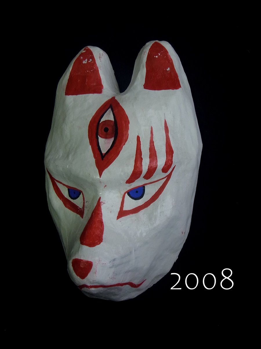 「#独学でここまで成長したからお前も頑張れ 狐面の作り方教えてくれる人いなかったか」|幻一のイラスト