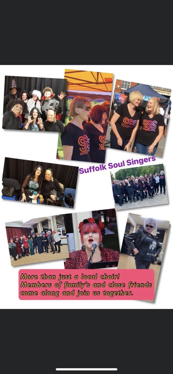 SuffSoulSingers's tweet photo. Work friends, family members, busy Mums, Dads who have always only sung in the shower, join us together to see just how much fun and rewarding it can be to sing together. 🎹🎼🎤🎧 https://t.co/N7fBxo9Pkm