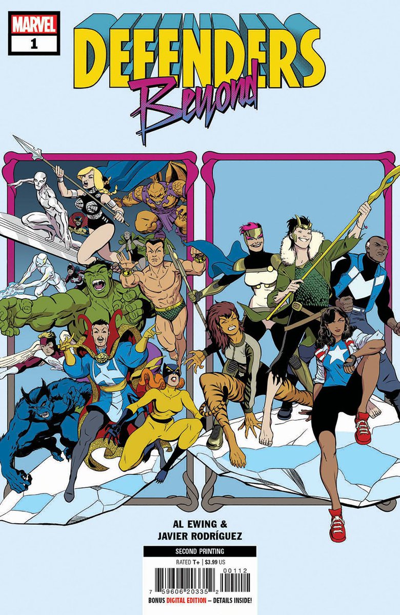 dano_cosmic's tweet photo. New ✨#MarvelCosmic✨ #comics this week for #NCBD (9/7/22)
✨
Defenders Beyond #1 (of 5) 2nd printing variant by #JavierRodríguez
✨
W-@Al_Ewing,A-#JavierRodríguez
✨
#BlueMarvel #Taaia #AmericaChavez #Tigra #Loki #DoctorStrange #SilverSurfer #Marvel #MarvelComics https://t.co/HoMzEMQEeV