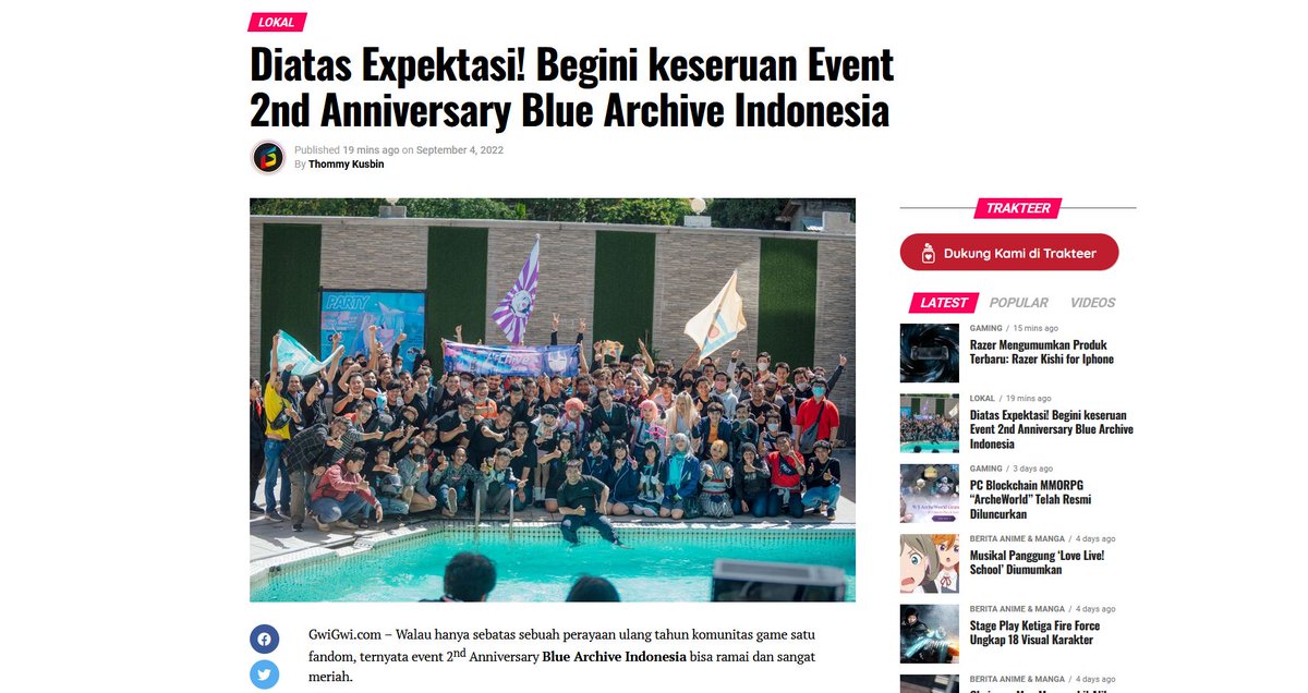 BlueArchiveIndo's tweet photo. Ingin tau keseruan 2nd Anniv kemarin?

GwiGwi telah merangkumnya disini!~😉
https://t.co/0XdmaXLrf2

Lihat juga Rangkuman dalam videonya disini~😉
https://t.co/FsEGyXdGoS https://t.co/tUUqYWlY1n