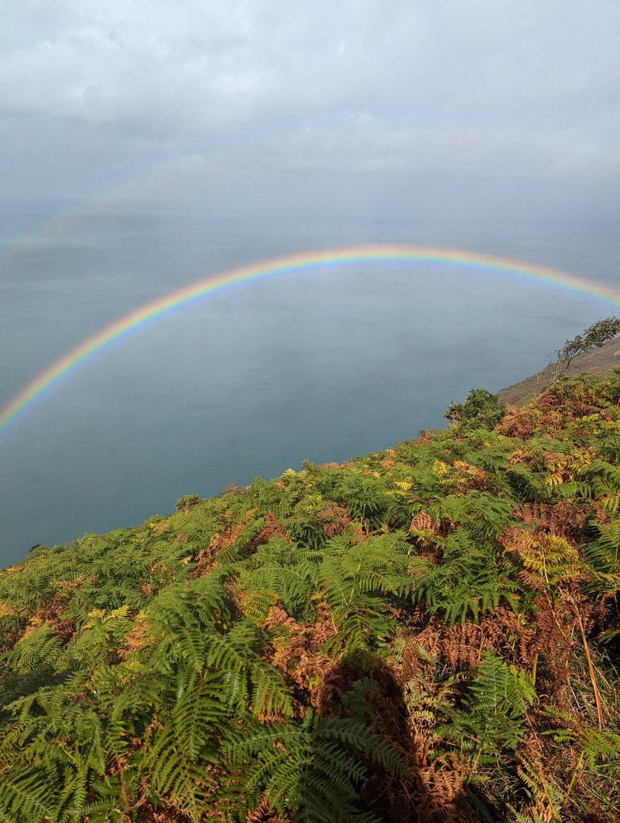 Literally 'over the rainbow '