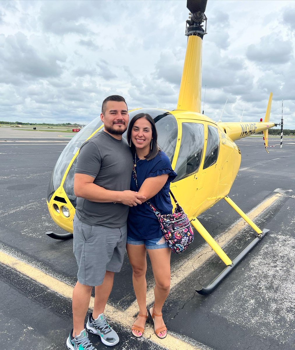 So much fun celebrating our 15 year anniversary! Thanks so much to <a href="/alamoheli/">Alamo Helicopter Tours</a> for helping us add another memory to our book! 🚁 ❤️