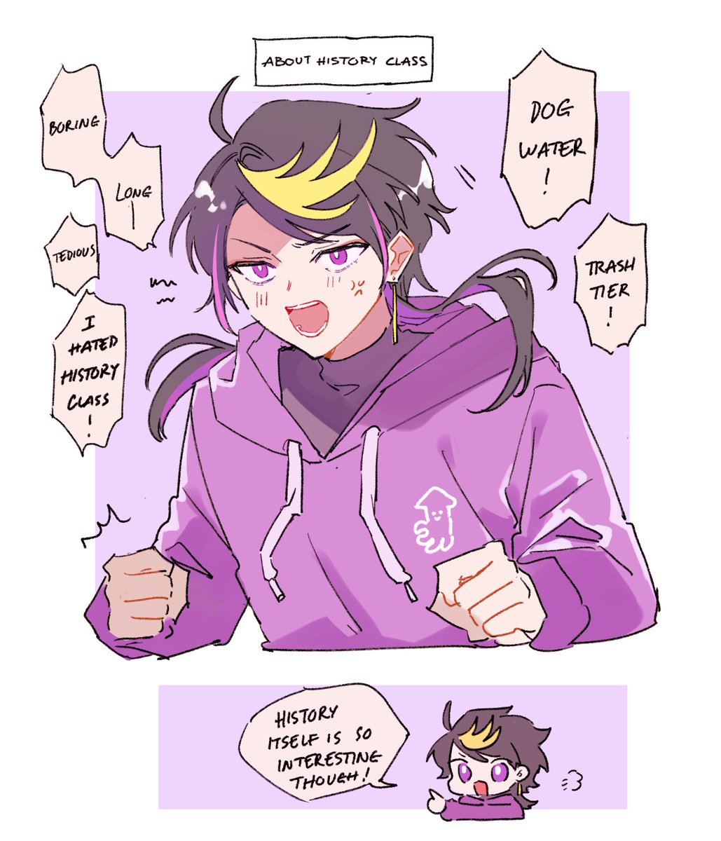 shu and his hatred for school stuff #YaminoArt 