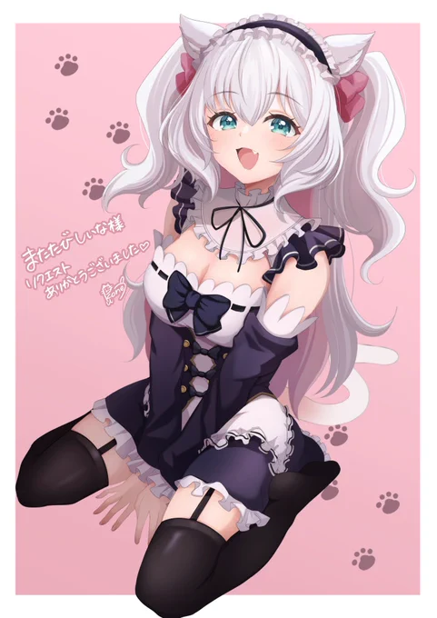 Vtuberのまたたびしいなさんを描かせていただきました!リクエストありがとうございました #またたび直送 #Skeb 