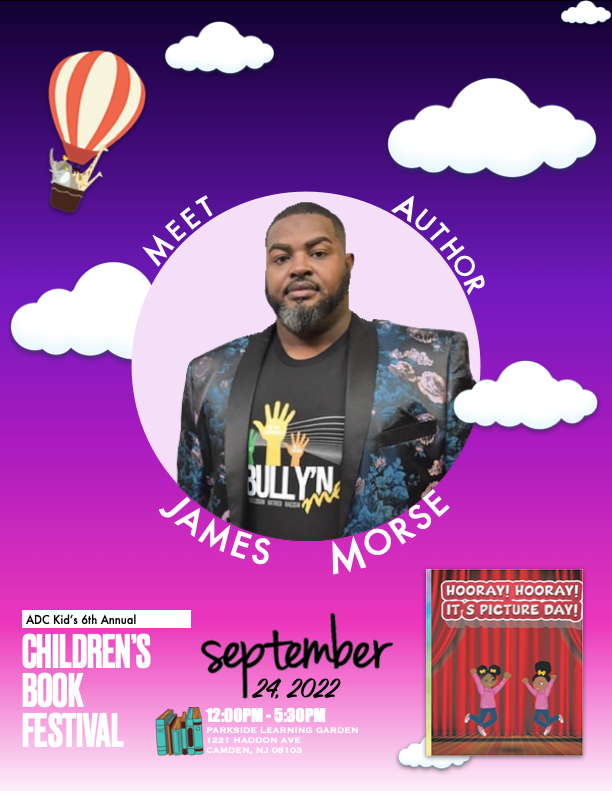 Meet the author behind Hooray! Hooray! It's Picture Day!, James Morse at <a href="/adc_kid/">ADC KID™</a>'s 6th Annual Children's Book Festival this Sept. 24th, 12PM-5:30PM, 1221 Haddon Ave, Camden NJ 08103. Come out and chat with the authors! See you all there!! #diversebooks