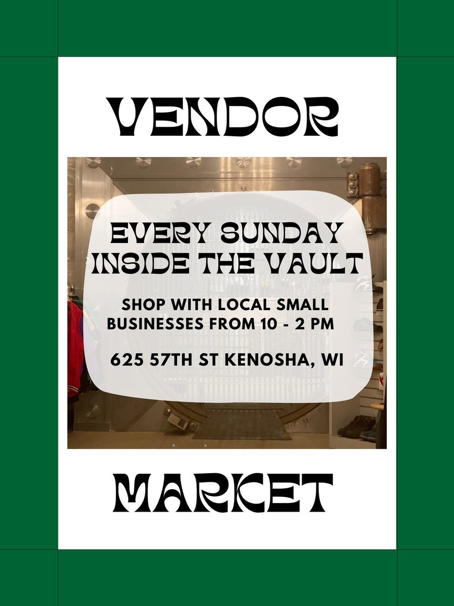 THCwisconsin's tweet photo. Stop by The Vault (625 57th St) from 10 - 2 pm on Sundays for the Small Business Vendor Market! The Hub Collective will have free H.O.P.E. bracelets!
#TheHubWI #THCwisconsin #TheHubCollective https://t.co/EQY9SdXWgP