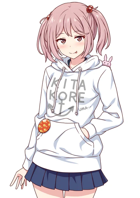 白パーカーな漣ちゃん描こうとしておりました…! 