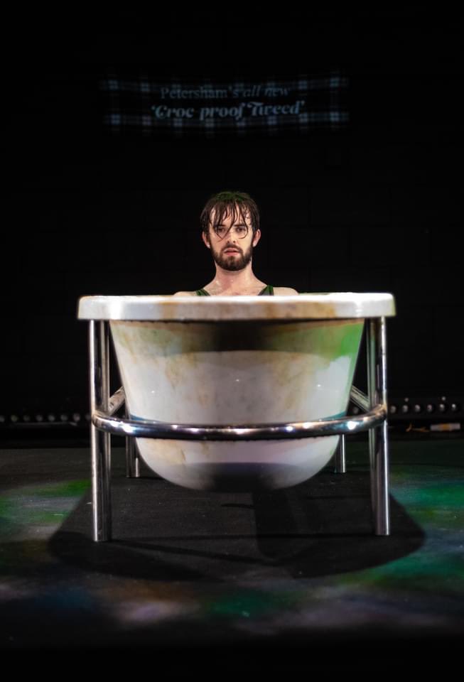 JoeWarwick24's tweet photo. Some snaps from our production of The Crocodile! Fantastic company of @ShaunMendum @YasmineMeaden @J_Boylan and John Rice. Will miss working on this funny, croccy show.  @LAMDAdrama Photos by the fabulous @mercedes_assad https://t.co/H50qufj6BA