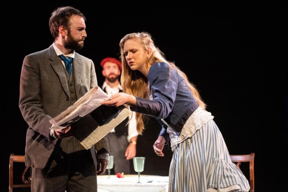 JoeWarwick24's tweet photo. Some snaps from our production of The Crocodile! Fantastic company of @ShaunMendum @YasmineMeaden @J_Boylan and John Rice. Will miss working on this funny, croccy show.  @LAMDAdrama Photos by the fabulous @mercedes_assad https://t.co/H50qufj6BA