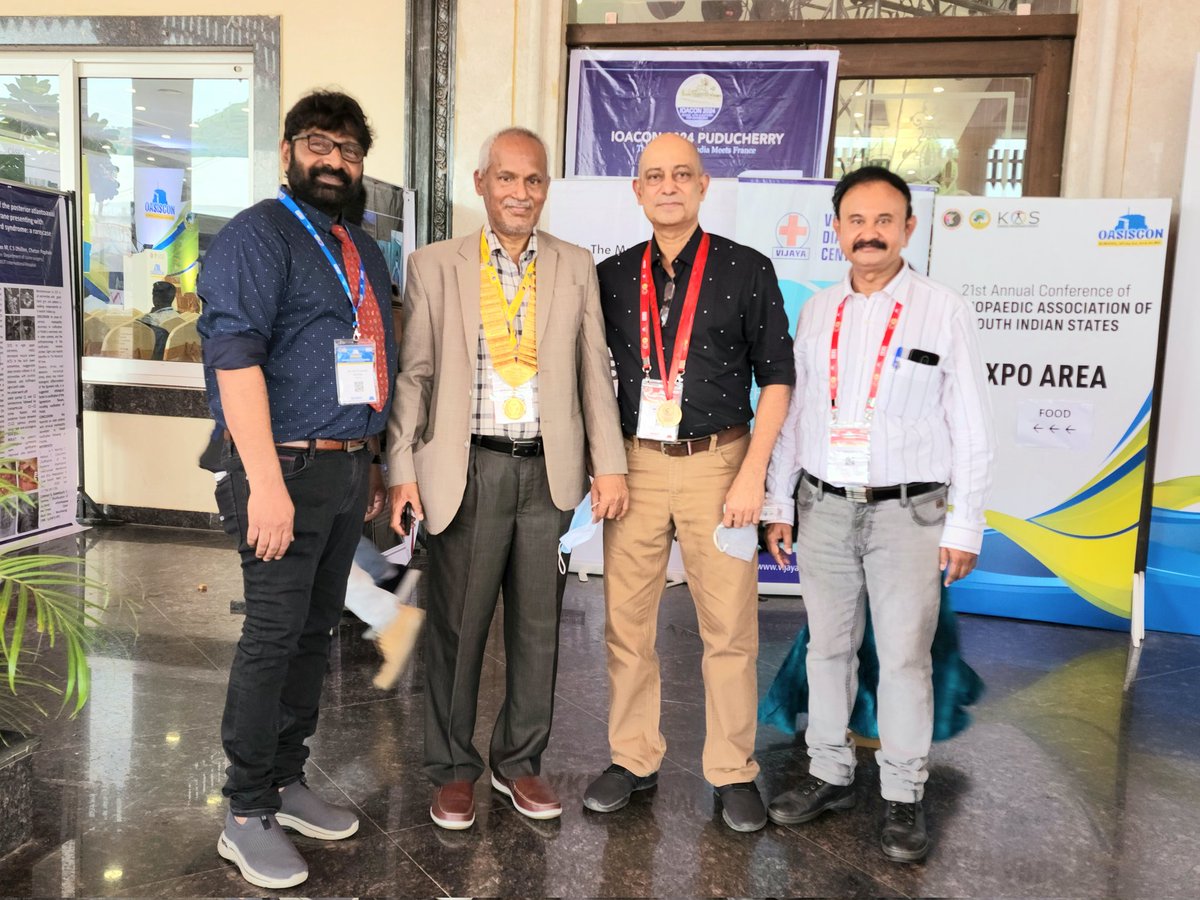 Teamortho1's tweet photo. #proudMoment 
#Congratulations 
#Teamortho
Proud of achievement by Prof Amarnath sir.
Won consultant Gold Medal 🏅 in #OASISCON2022 https://t.co/7kMeOh89fp