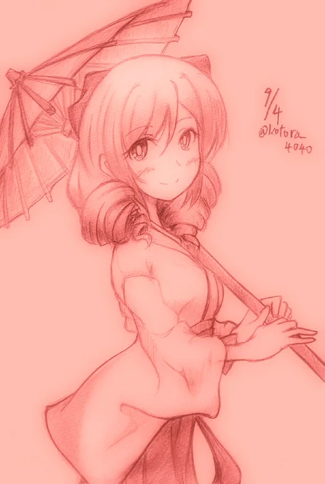 日本大正村にようこそ#艦これ版深夜の真剣お絵描き60分一本勝負#艦これ版真剣お絵描き60分一本勝負_20220904 