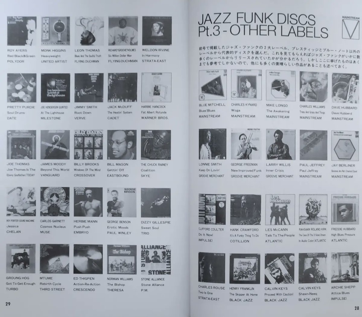 mrkobayashi1970's tweet photo. 30年前の教科書を参照して久しぶりにジャズファンクの名盤を楽しんでいる
#jazzfunk #remixnueramusic #prestige #bluenote #mainstream #blackjazz #groovemerchant #strataeast #atlantic #flyingdutchman https://t.co/0WaSMCrK7C
