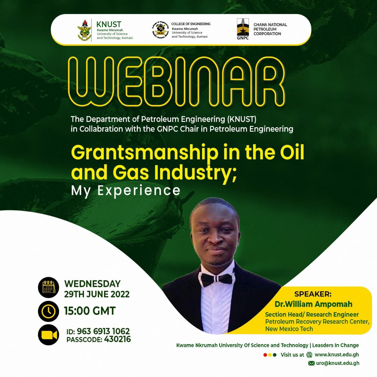 Department of Petroleum Engineering, KNUST (PetroleumKNUST) / Twitter