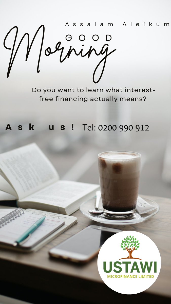 Assalam Aleikum! Good Morning! Want to learn what interest-free financing actually means? Yes, it is true - we offer interest-free financing. Call us and we'll explain everything from what Riba (interest) means and why we don't charge it - 0200 990 912.