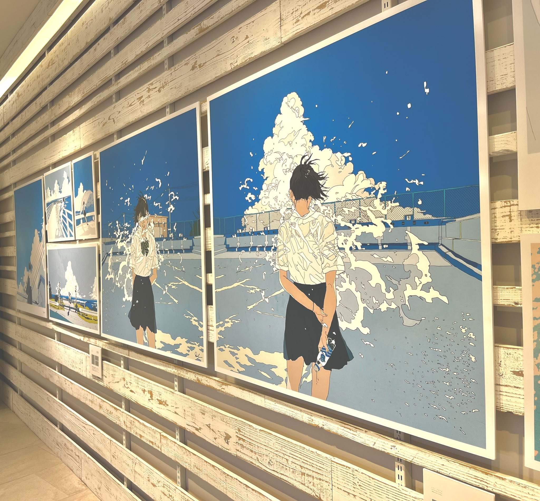 rei kato exhibition『揺れる青、いつかの夏模様』ポップ