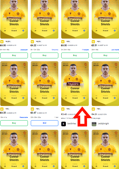 OPassinhas's tweet photo. @SorareTransfers THE MYSTERIOUS CARD
why is it not centered?!
why connor shields?!
why it's different?!
how much can it cost?! https://t.co/Ii4fwLiTSu