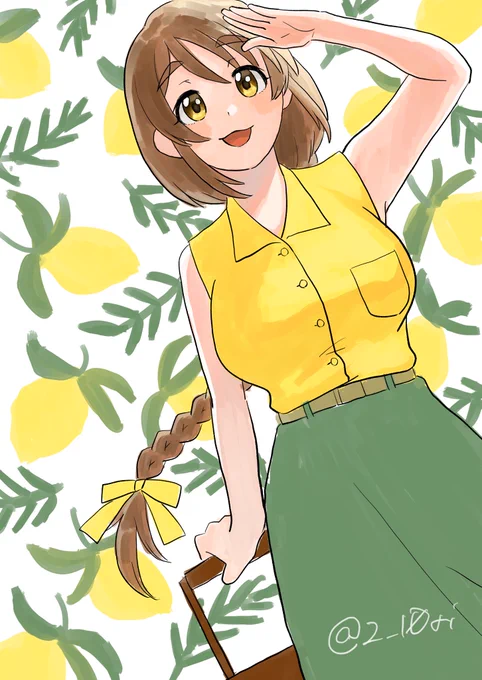 #モバマス版深夜の真剣お絵かき60分1本勝負#相原雪乃夏気分で描いちゃった 
