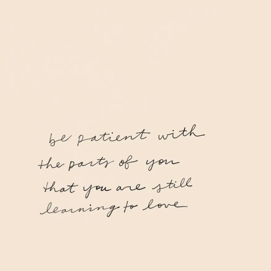 ThoughtCatalog's tweet photo. Be patient with the parts of you that you are still learning to love. ❤️ https://t.co/TOUj9lrfm0