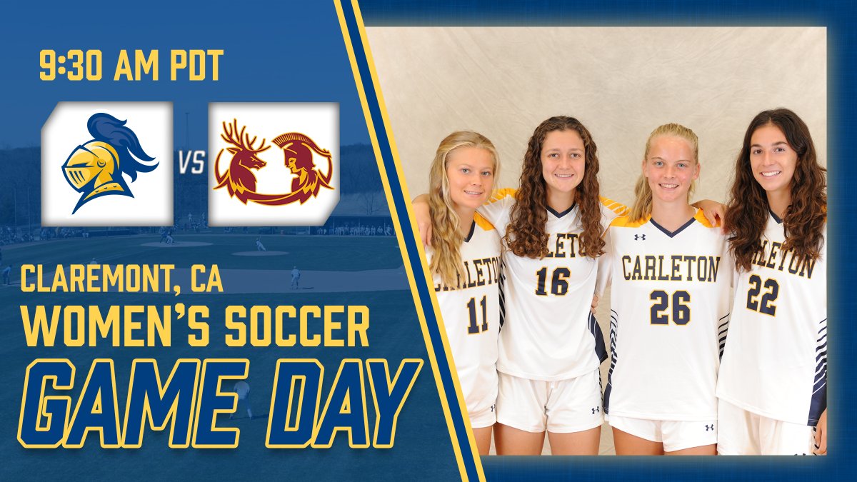 CarletonKnights's tweet photo. .@KnightsWSoccer opens its trip to Southern California with a 9:30am PT/11:30am CT kickoff at Claremont-Mudd-Scripps.
Live video: https://t.co/cDRdekuqxB
Live stats: https://t.co/pIjyDRS60v
#d3soc #d3soccer https://t.co/w4j50cO9ub