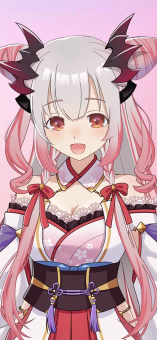 顎のラインとかまつ毛もそうだけど眉毛が前髪の後ろにいったのと前髪の下のライン消えたの印象だいぶ変わったなぁ  #周防パトラ新衣装 