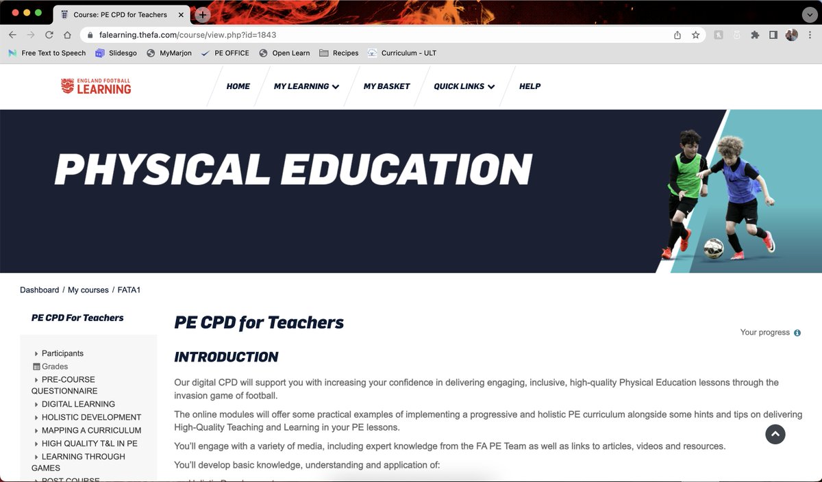 There are some amazing FREE teaching resources on the FA platform at the moment. I'm teaching a lot of football this term &amp; it's one of my weakest subjects. However, this has been helping endless amounts. Highly recommend for anyone wanting football CPD <a href="/WannaTeachPE/">WannaTeachPE</a> #FA #ECT
