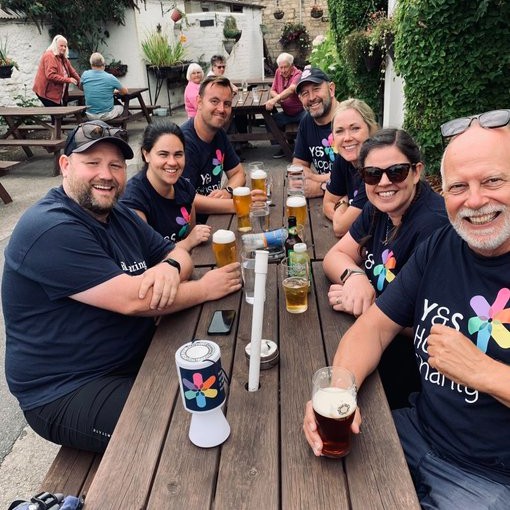 YSHospCharity's tweet photo. £6️⃣0️⃣0️⃣0️⃣ raised 🙌 🎉

We wanted to say thank you once again to Heather and her team, who last weekend completed the #WalkforDan challenge – walking 115km from @HydeCC_SC to @York_C_C 

You can donate by visiting  - https://t.co/GIoYlFxET3

#BeAmazing https://t.co/YyqdRRoX38