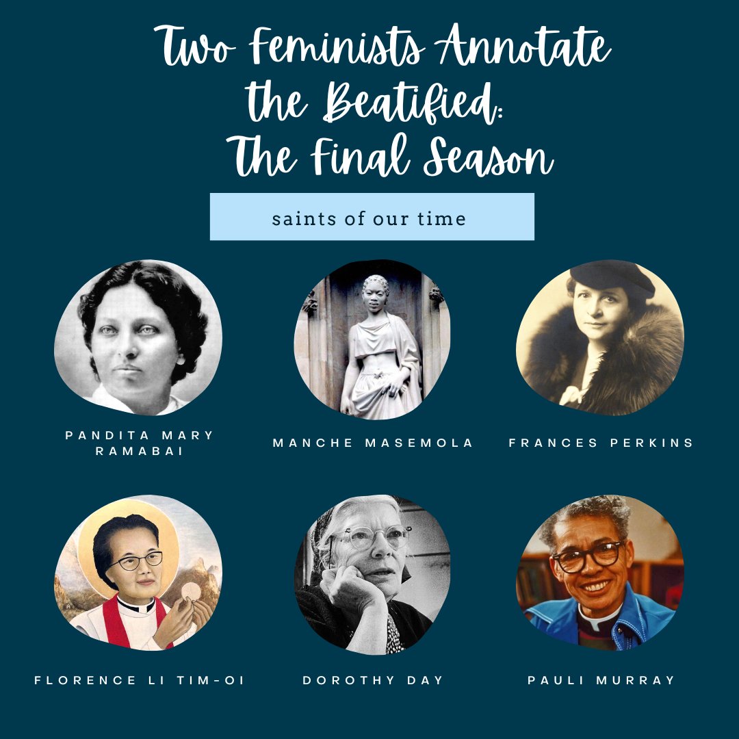 twofeminists's tweet photo. Next week: the final season of Two Feminists Annotate the Beatified begins.
#2fab #episcopal #anglican #WAT https://t.co/mtcBfGyhrB