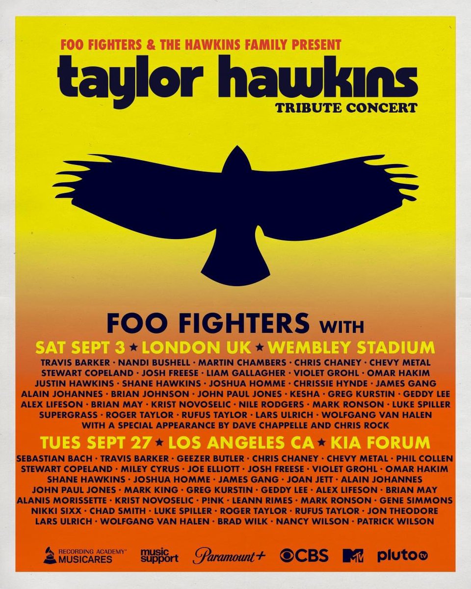 MikePortnoy's tweet photo. Watched the Taylor Hawkins Tribute Concert on my flight from Rio to Armenia last night…WOW! What an amazing tribute to a guy who was so loved by so many. Dave, the Foos &amp; every musician involved nailed it both emotionally &amp; musically…it really couldn’t have been any better! 🙌 https://t.co/5VrAYezAoX