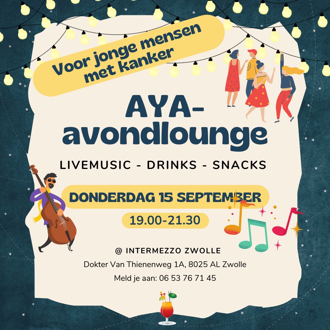 MoniquevdM038's tweet photo. Ben je jong en heb je kanker (gehad)? Kom dan 15 september naar👇💚 https://t.co/LjBcDWAtut