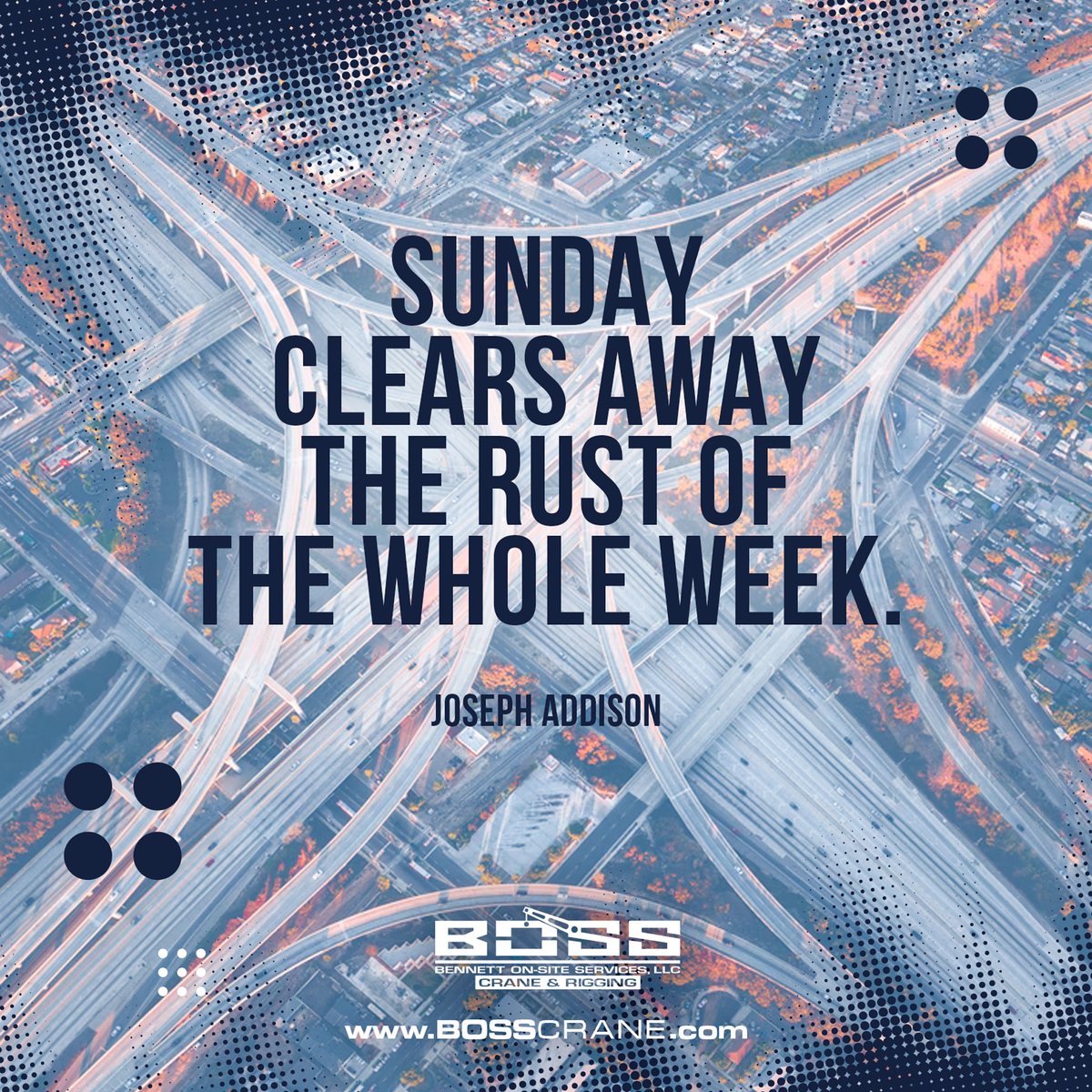 BOSSCraneTX's tweet photo. 🙏"Sunday clears away the rust of the whole week." 

#Faith #Cranelife #cranes #GetHOOKEDonBOSS #LikeaBOSS #Faithbased #WomenOwned #BennettFamiliesofCompanies #Riggers #LiftingYouUp #SpiritualSunday https://t.co/79w69hJBUW