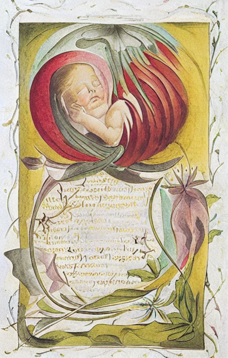 Playing around with the aesthetics of William Blake's illuminated printing using Stable Diffusion (a new open-source AI art generator). What would Blake have thought about AI-illuminated poetry? 

'Infant Joy'

#williamblake #stablediffusion #AIart #romanticism #poetry