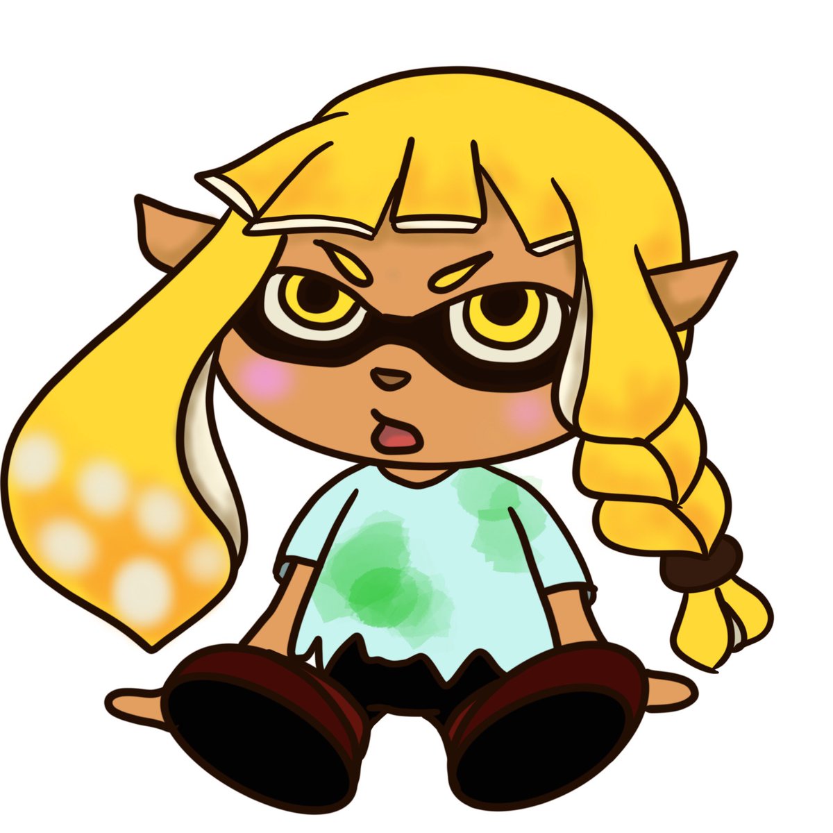 uni_981's tweet photo. 初めて描いた #イカちゃん
難しい( ˘•ω•˘ )
来週から #スプラトゥーン3 頑張る！！
娘と姪っ子達に負けたくない！！
老眼に負けずゲームじゃ！！！ https://t.co/2bYg5xid1S