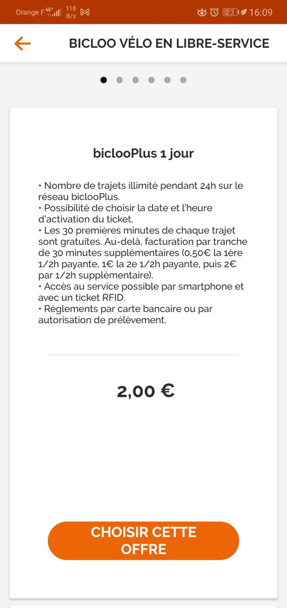 askYannRolland's tweet photo. Félicitations @bicloo_officiel le gros "1 jour" avec le "2 euros", il est clair que personne ne va se tromper en ne lisant pas les conditions tarifaires, notamment le prix de la demi heure qui augmente avec le temps 🤩 habile.
De 2 euros à 7,50 ça fait une différence :) https://t.co/DS1MSrK5Fm