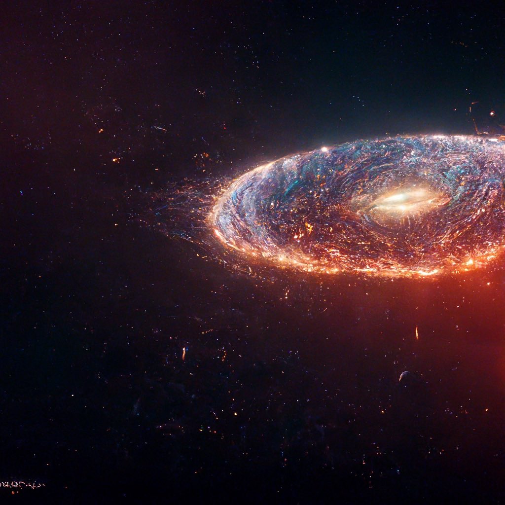 BebblesTuhi1's tweet photo. Taking a bite of the universe #midjourney #universalart https://t.co/ge5Ds0eXe5