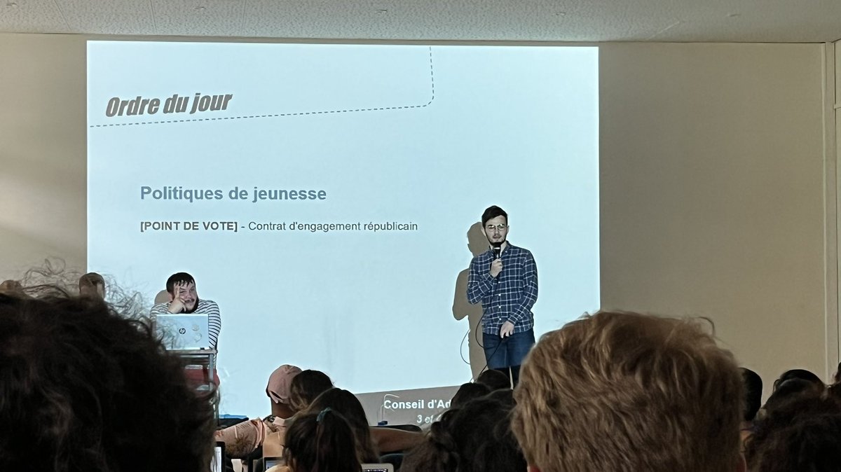 QThirot's tweet photo. #CAFAGE | Ce week-end avait lieu le dernier conseil d’administration de @La_FAGE du mandat 📝

Un temps toujours aussi important pour faire vivre la #démocratie étudiante 👩‍🎓 

L’occasion également de rappeler notre #opposition ferme au contrat d’engagement républicain ❌ https://t.co/AHVNB1GzbI
