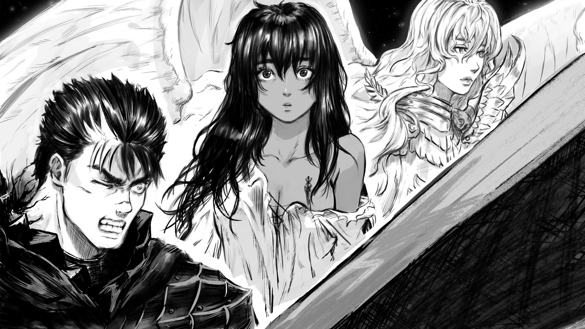 Berserk Griffith and Charlotte арт