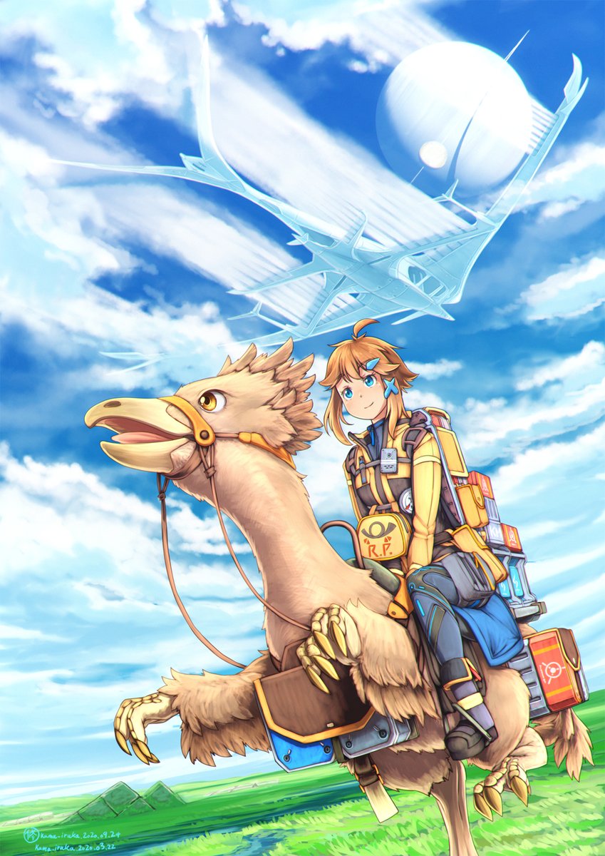 キャラデザ最初期と現在やっぱこれでしょ 」|かまいるか💪🐬🦾のイラスト
