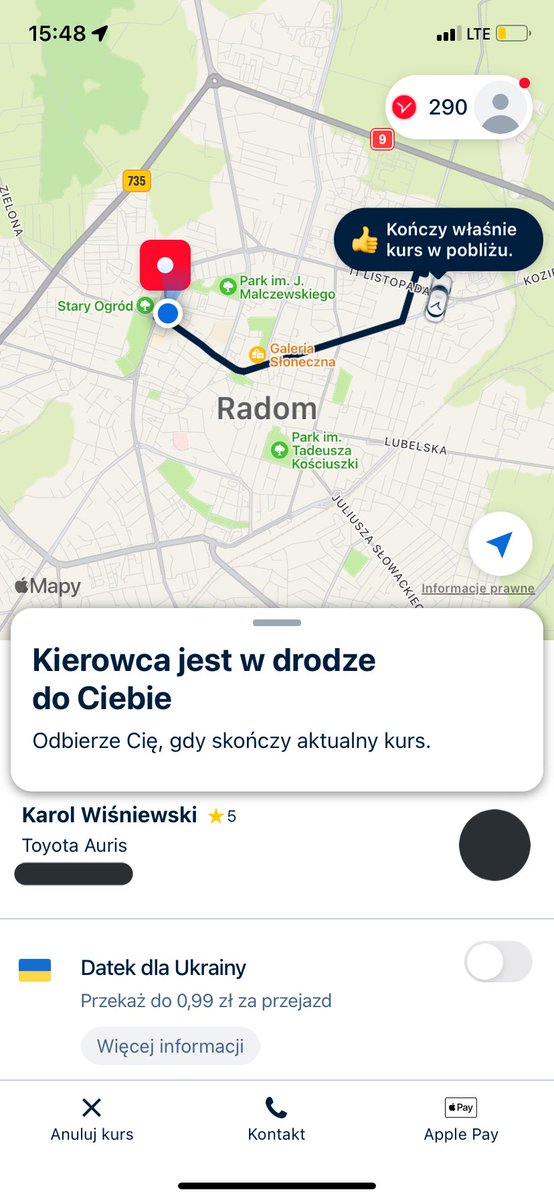 Oxawier's tweet photo. @FRIZtoja potwierdzam, myślałem że nigdy nie dożyje momentu w którym zamawiam free nowa a moim kierowcą bedzie friz xd https://t.co/ZLqTnRExfR