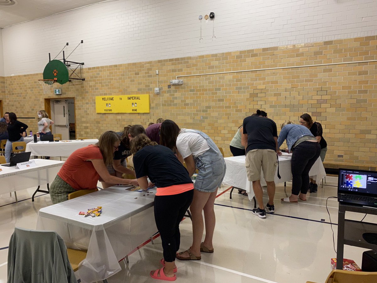 This week I was fortunate to witness our staff building relationships, connecting again after two months apart and having some fun while collaborating. #lovemystaff #ALittleCompetitive #somanylaughs #ImperialTigers