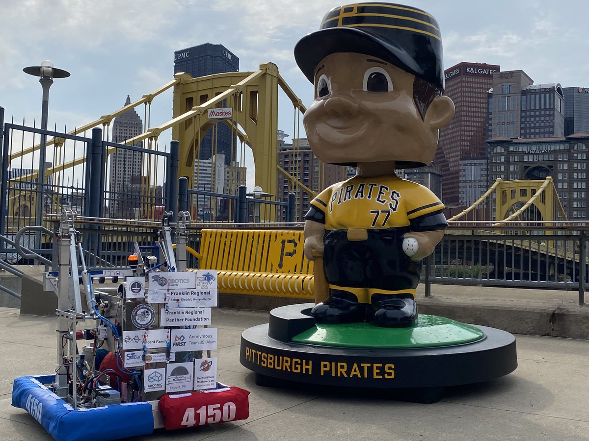 frobotics4150's tweet image. Full STEAM Ahead! Come visit us today at PNC Park!