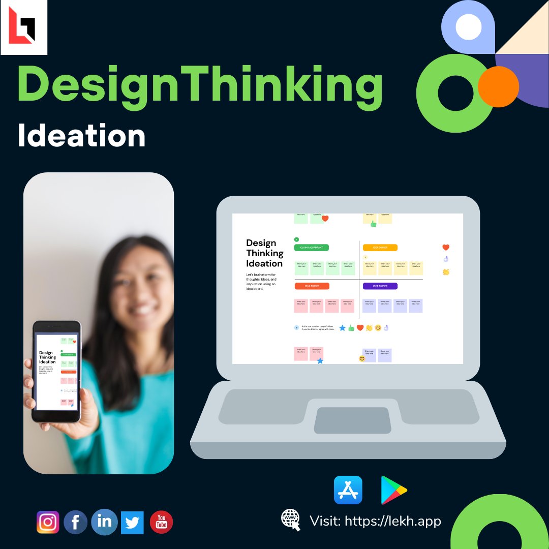 thelekhapp's tweet photo. Design Thinking provides you with the freedom to look at problems from several perspectives.
Try on #Lekhapp. Collaborate with your team from the comfort of your home
Available on desktop and Android/IOS.
https://t.co/5yBKfpSJak
#lekhboard  #productivity  #designthinkers https://t.co/HNyrTCmJYn