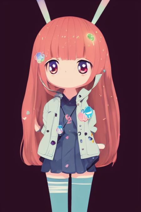 今日の収穫。可愛い奴とシュールな奴(顔はおもろいけど髪の毛の表現が良すぎる…) #midjurney 