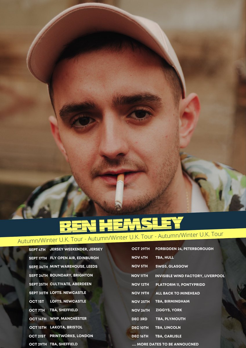 benhemsley's tweet photo. Been a blast doing the Europe shows over the summer but can’t wait to blast these UK one out! 🏴󠁧󠁢󠁥󠁮󠁧󠁿 🏴󠁧󠁢󠁳󠁣󠁴󠁿 🏴󠁧󠁢󠁷󠁬󠁳󠁿 🇮🇪

Sign up now to keep up to date 👇🏼
https://t.co/NT1yNLo4eL https://t.co/09zMSE5uql