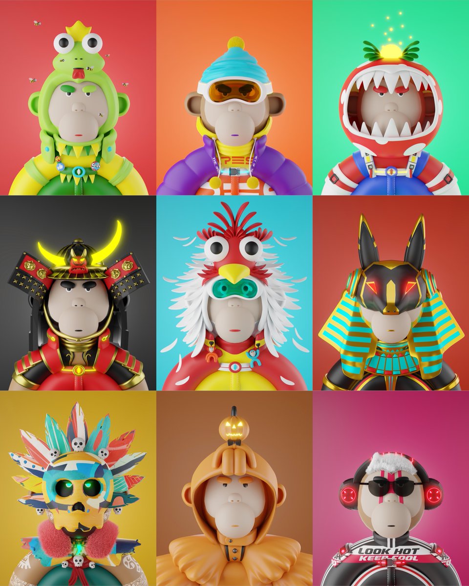 tawan__s's tweet image. 3D Monkey
Price : 0.01 - 0.03 $ETH
.
opensea.io/collection/ape…
.
#NFT #nftcollector #NFTartist #NFTTHAILAND #NFTthaicommunity #nftcommunity #Collectors #digitalart #opensea #foundation #paras #nearNFTs