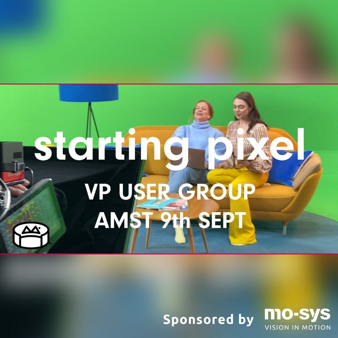 mo_sysLab's tweet photo. Will you be at IBC? Be sure to join the inaugural #VP Community Group 'Starting Pixel', bringing together #virtualproduction practitioners of all levels, roles, tech knowledge, backgrounds and experience. Register here: https://t.co/PYZEzsjRxz @IBCShow #StartingPixel https://t.co/XN9HI5wTFE