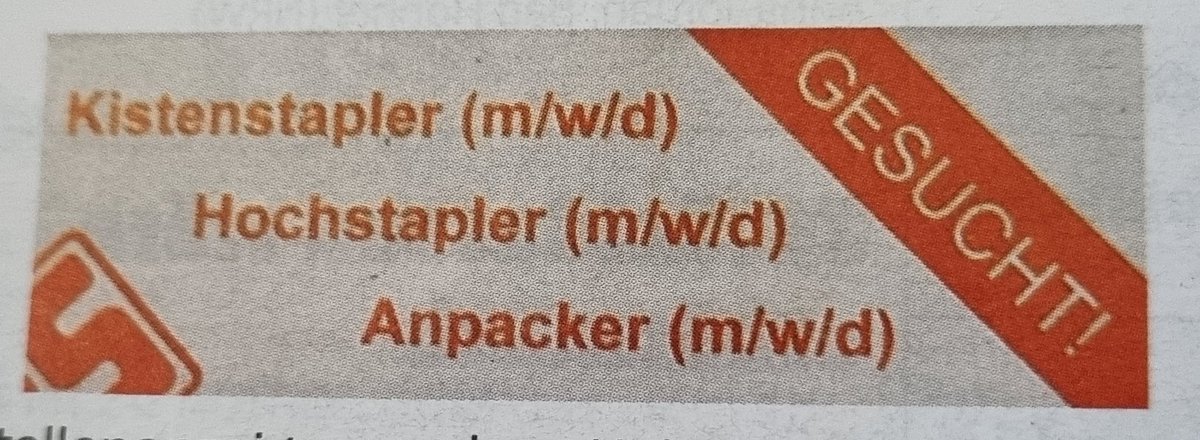 recrutainment's tweet photo. Genau! Topjobs in det Logistik...
#Anpacker #Hochstapler 🤪 https://t.co/QD8H3epsse