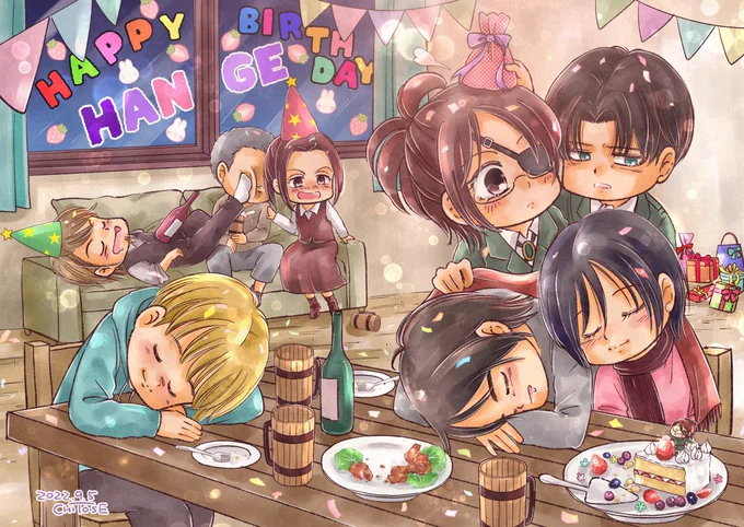 #進撃の巨人 #shingeki #イラスト #ハンジ生誕祭2022#ハンジ・ゾエ生誕祭2022#ハンジ誕生祭2022#ハンジ・ゾエ誕生祭2022 『黙ってもらっておけ』ハンジさん誕生日おめでとう! 