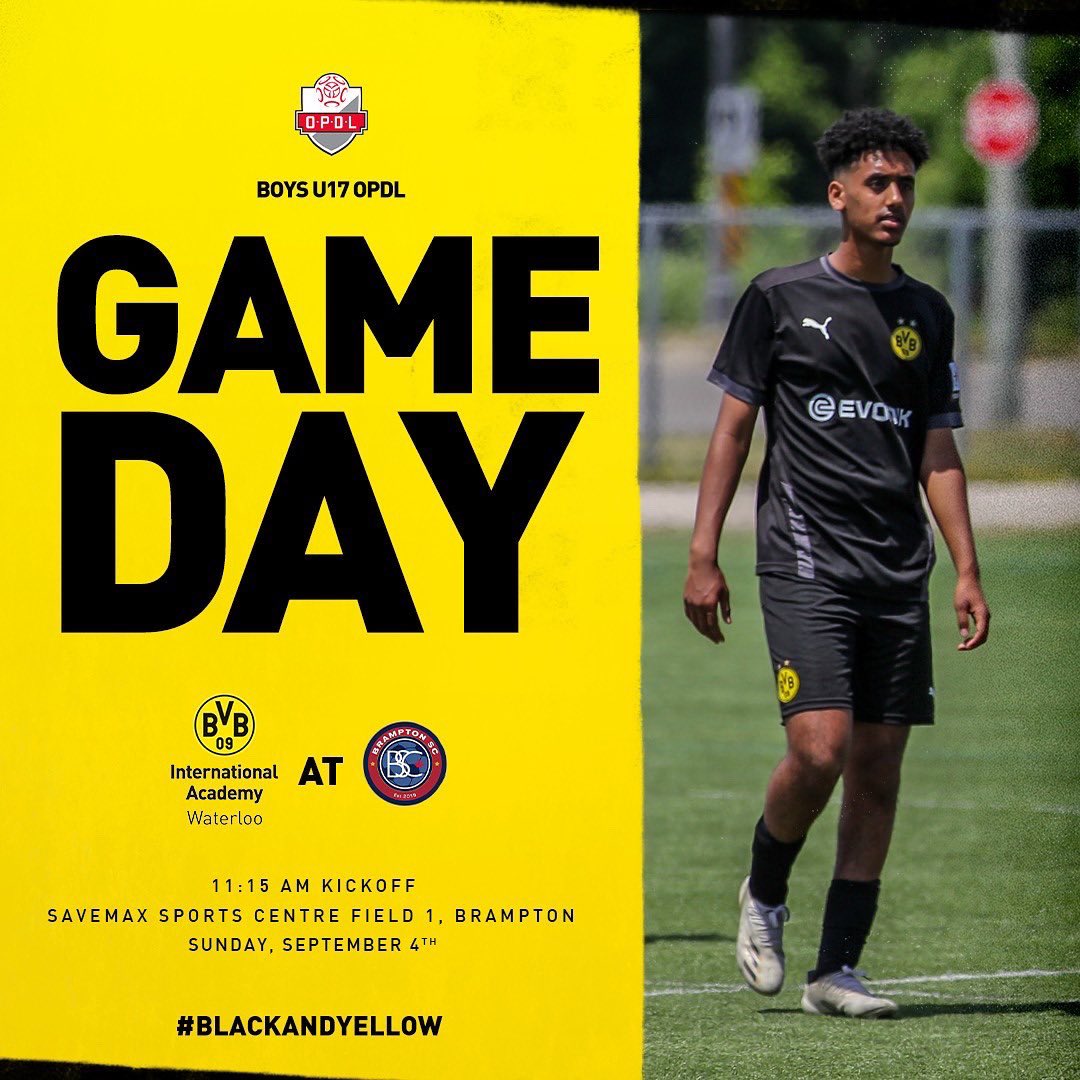 bvbiawaterloo's tweet photo. Gameday x 3 👊

Sunday full of OPDL action 🤩

Best of luck Black and Yellow! ⚫🟡

#blackandyellow #bvb #bvbiawaterloo #hejabvb #bvbfamily https://t.co/Igorh2n6co